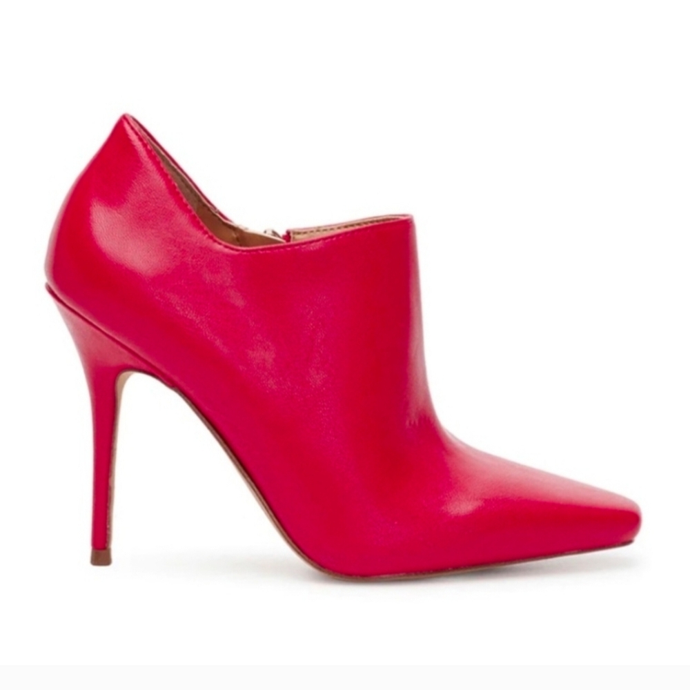 🔥Jessica Simpson Elegant Red Stiletto Heel Ankle Boots